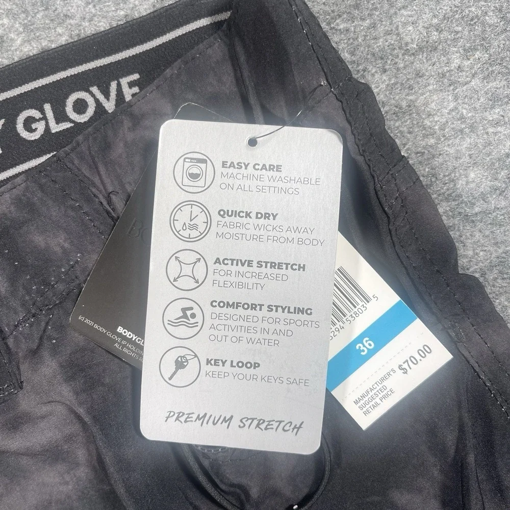 Body Glove Boardwalk Short 4 Way Stretch UPF 50+ Size XL/36 Beach Surfing Swim